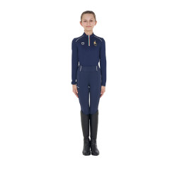 Sottogiacca unisex per bambini Equestro x FISE Blazer marine Blu marino