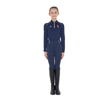 Sottogiacca unisex per bambini Equestro x FISE Blazer marine Blu marino