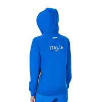 Felpa con cappuccio da donna Equestro x FISE Blu di Savoia