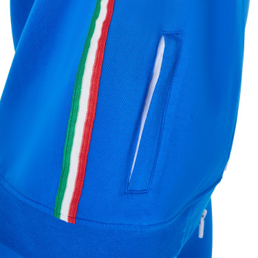 Felpa con cappuccio da donna Equestro x FISE Blu di Savoia