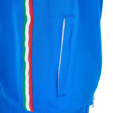 Felpa con cappuccio da uomo Equestro x FISE Blu di Savoia