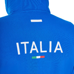 Felpa con cappuccio da uomo Equestro x FISE Blu di Savoia