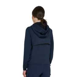 Felpa da donna Equestro con inserti Blazer marine Blu marino Felpa da donna Equestro con inserti Blazer marine Blu marino