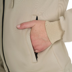 Felpa da donna Equestro crop top con cappuccio Tan Oxford Rosa