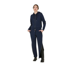 Felpa da donna Equestro Institutional con zip frontale Blazer marine Blu marino