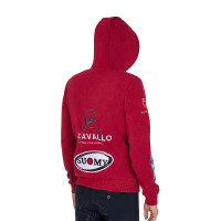 Felpa da uomo Equestro con cappuccio multi-logo Asfalto Grigio