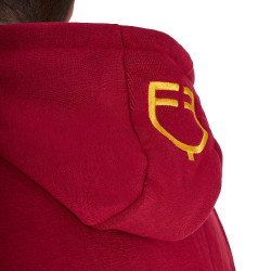 Felpa da uomo Equestro con cappuccio multi-logo Scooter Beige