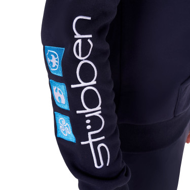 Felpa da uomo Equestro con cappuccio multi-logo Blazer marine Blu marino