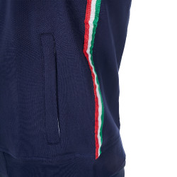 Felpa in pile da uomo Equestro x FISE Blazer marine Blu marino