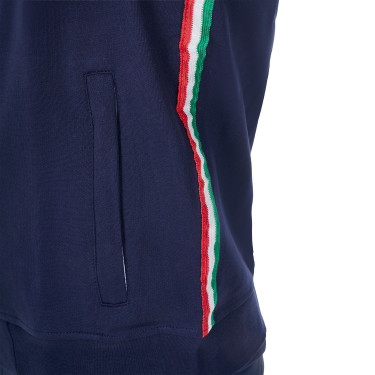 Felpa in pile da uomo Equestro x FISE Blazer marine Blu marino