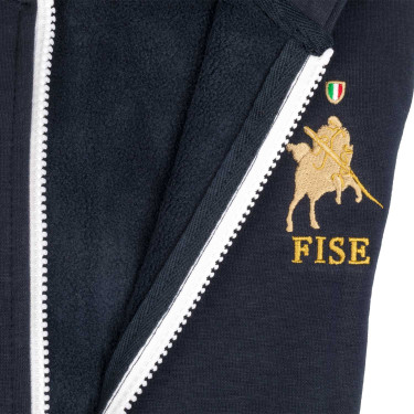 Felpa in pile da uomo Equestro x FISE Blazer marine Blu marino