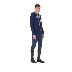Felpa in pile da uomo Equestro x FISE Blazer marine Blu marino