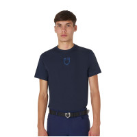 T-shirt uomo Equestro basic con logo tono su tono a maniche corte Nero T-shirt uomo Equestro basic con logo tono su tono a maniche corte Nero