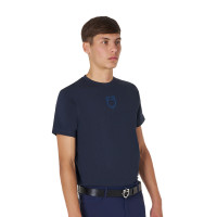 T-shirt uomo Equestro basic con logo tono su tono a maniche corte Nero T-shirt uomo Equestro basic con logo tono su tono a maniche corte Nero