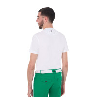 T-shirt uomo Equestro Horse Club in cotone a maniche corte Bianco
