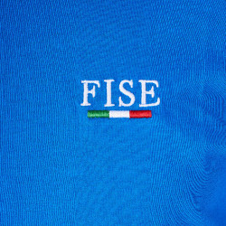 T-shirt uomo Equestro x FISE taglio slim maniche corte Blu di Savoia