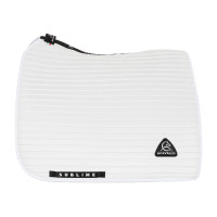 Sotto sella da dressage Acavallo Sublime in pelle scamosciata a bande Bianco Sotto sella da dressage Acavallo Sublime in pelle scamosciata a bande Bianco