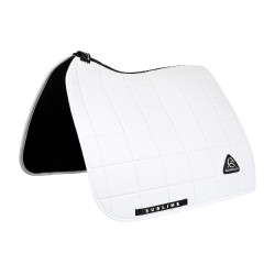 Sottosella da dressage Acavallo Sublime in tessuto tecnico a quadri Bianco