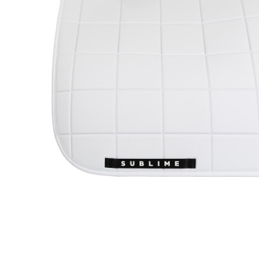 Sottosella da dressage Acavallo Sublime in tessuto tecnico a quadri Bianco