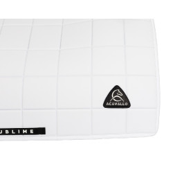 Sottosella da dressage Acavallo Sublime in tessuto tecnico a quadri Bianco