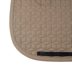 Sottosella da dressage Equestro trapuntato a cubetti Noce Marrone