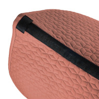 Sottosella da dressage Equestro trapuntato a cubetti Sequoia Rosso