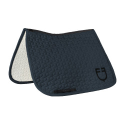 Sottosella da dressage Equestro trapuntato a cubetti Marina Blu marino
