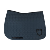 Sottosella da dressage Equestro trapuntato a cubetti Marina Blu marino