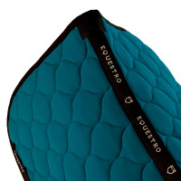 Sottosella da dressage Equestro trapuntato a cipolla Petrolio Blu
