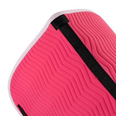 Sottosella da dressage Equestro trapuntato Wave in tessuto tecnico Caprifoglio / ballerina Rosa