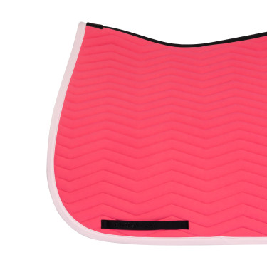 Sottosella da dressage Equestro trapuntato Wave in tessuto tecnico Caprifoglio / ballerina Rosa