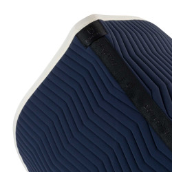 Sottosella da dressage Equestro trapuntato Wave in tessuto tecnico Blazer marin / bianco antico Blu marino