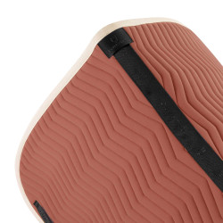 Sottosella da dressage Equestro trapuntato Wave in tessuto tecnico Redwood / bianco antico Rosso