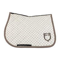 Sottosella da salto Equestro con monogramma stampato Bianco antico / noce Sottosella da salto Equestro con monogramma stampato Bianco antico / noce