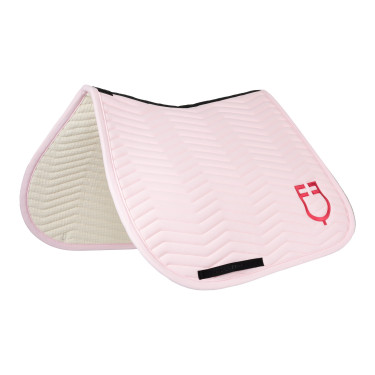 Sottosella da salto Equestro trapuntato Wave in tessuto tecnico Ballerine / caprifoglio Rosa