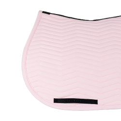 Sottosella da salto Equestro trapuntato Wave in tessuto tecnico Ballerine / caprifoglio Rosa