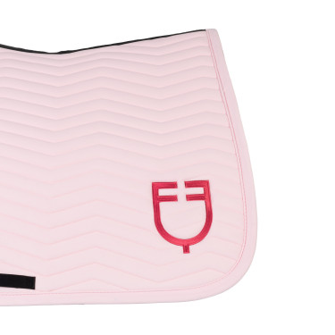 Sottosella da salto Equestro trapuntato Wave in tessuto tecnico Ballerine / caprifoglio Rosa