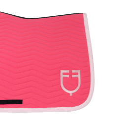 Sottosella da salto Equestro trapuntato Wave in tessuto tecnico Caprifoglio / ballerina Rosa