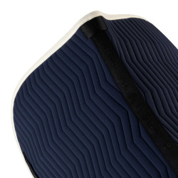 Sottosella da salto Equestro trapuntato Wave in tessuto tecnico Blazer marin / bianco antico Blu marino