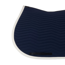 Sottosella da salto Equestro trapuntato Wave in tessuto tecnico Blazer marin / bianco antico Blu marino