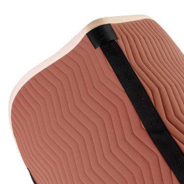 Sottosella da salto Equestro trapuntato Wave in tessuto tecnico Redwood / bianco antico Rosso