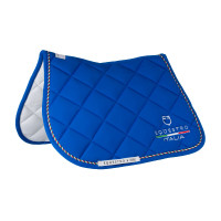 Sottosella da salto Equestro x FISE con bordino con bandiera italiana Blu di Savoia