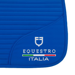 Sottosella da salto Equestro x FISE con logo ricamato Blu di Savoia Sottosella da salto Equestro x FISE con logo ricamato Blu di Savoia