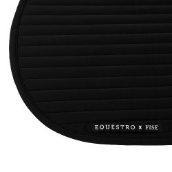 Sottosella da salto Equestro x FISE con logo ricamato Nero