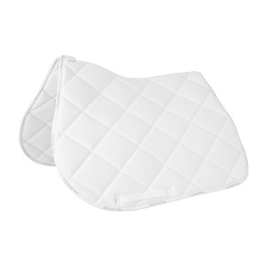 Sottosella da salto Equestro in tessuto tecnico traspirante Bianco / bianco