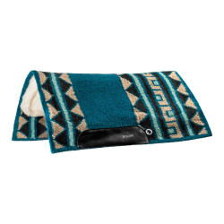 Offerta tappeto western Burioni in lana per show Blu