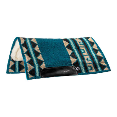 Offerta tappeto western Burioni in lana per show Blu