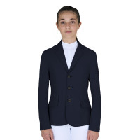 Giacca da concorso bambino Equestro taglio slim tre bottoni Blazer marine Blu marino
