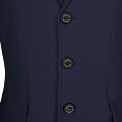 Giacca da concorso bambino Equestro taglio slim tre bottoni Blazer marine Blu marino Giacca da concorso bambino Equestro taglio slim tre bottoni Blazer marine Blu marino