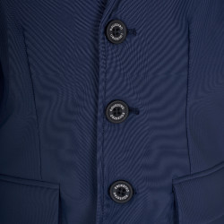 Giacca da concorso unisex per bambini Equestro x FISE tre bottoni Blazer marine Blu marino